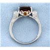 Image 2 : Citrine & Diamond ring