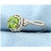 Image 2 : Peridot & Diamond Ring