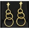 Image 1 : Triple Loop dangle Earrings