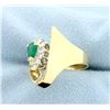 Image 2 : Emerald & Diamond Ring