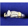 Image 2 : Diamond Tutone 10k Ring