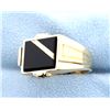 Image 2 : Onyx 14k Yellow Gold Ring