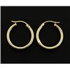 Image 1 : 14k Plain Finish Hoop Earrings