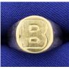 Image 1 : "B" Initial or Monogram Ring