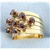 Image 2 : 1.35ct Total Weight Garnet Stack Ring