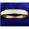 Image 1 : Custom Made 4ct Total Weight Diamond Bangle Bracelet