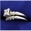 Image 2 : Diamond Wedding & Engagement Ring Set