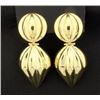 Image 1 : Large Hollow Dangle Earrings