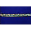 Image 1 : 18K Gold and Turquoise Bracelet
