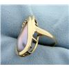 Image 2 : Silver Pearl and Diamond Ring
