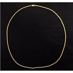 18 1/2 Inch 14K Rope Necklace