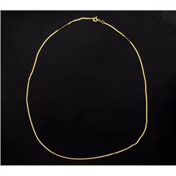 18 1/4 Inch Italian Made Flat S Link Neck Chain