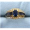 Image 1 : 18K Sapphire and Diamond Ring