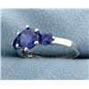 Image 2 : Sterling silver Ring with Lab Tanzanite