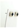 Image 2 : Blue Diamond Sterling Earrings