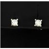 Image 1 : Diamond Stud Earrings in Sterling Silver