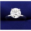 Image 1 : GIA Certified 2 1/2 ct Diamond Solitaire Ring in Platinum Setting