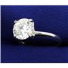 Image 2 : GIA Certified 2 1/2 ct Diamond Solitaire Ring in Platinum Setting