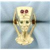 Image 1 : Egyptian Pharaoh Custom Made Ring