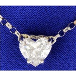 Diamond Heart Shaped pendant with chain
