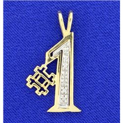 #1 Pendant with Diamonds