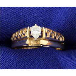 1/4 Carat Engagement Wedding Band