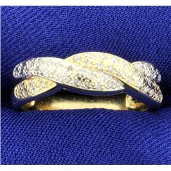 Diamond Weave Pave Band