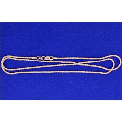 14k White and Rose Gold Chain