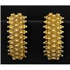 Image 1 : Antique 18K Yellow Gold Clip-On Earrings