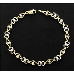 Yellow & White Gold Diamond Bracelet