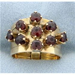 1.35ct Total Weight Garnet Stack Ring