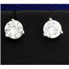Image 1 : 1.1ct TW Diamond Stud Earrings in Platinum