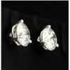 Image 2 : 1 ct TW Diamond Stud Earrings in Platinum