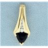Image 1 : Diamond & Amethyst Slide for Omega or Necklace
