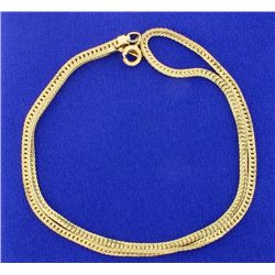 19 Inch Herringbone Neck Chain
