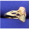 Image 3 : Rose & Yellow Gold Leaf Ring