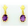 Image 1 : 3ct Total Weight Amethyst Earrings