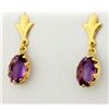 Image 2 : 3ct Total Weight Amethyst Earrings