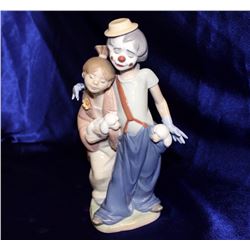 LLADRO Retired "Pals Forever" Clown with Girl