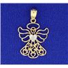 Image 1 : 14K Angel Pendant