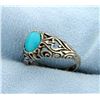 Image 2 : Sterling Silver Turquoise Ring