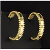 Image 1 : 14K Yellow Gold Hoop Earrings