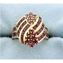 1 1/2ct Total Weight Lab Ruby Ring