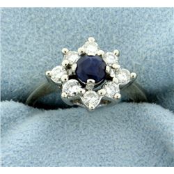 Sapphire and Diamond Ring