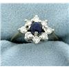 Image 1 : Sapphire and Diamond Ring