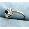 Image 2 : Sapphire and Diamond Ring