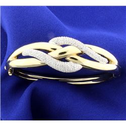 2ct Total Weight Diamond Bangle Bracelet