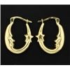 Image 1 : Moon & Star Hoop Earrings