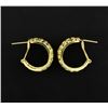 Image 2 : 14K Yellow Gold Hoop Earrings