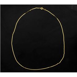 18 1/4 Inch Italian Made Flat S Link Neck Chain